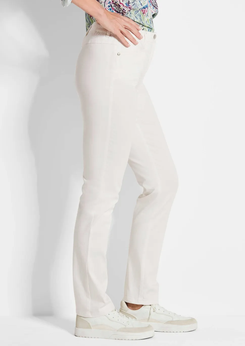 Pantalon en coton satiné LOUISA COMFORT+
