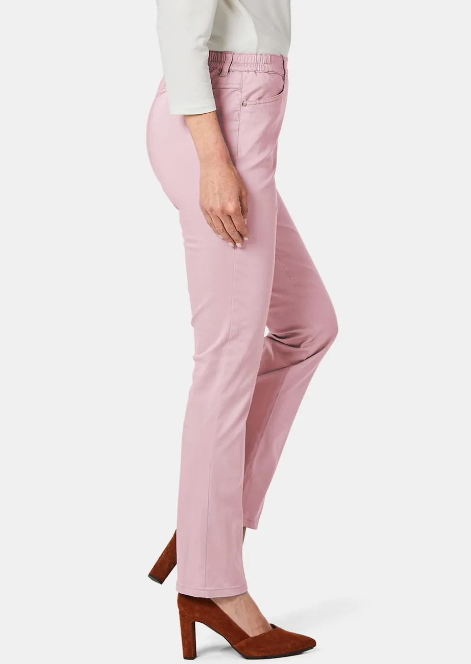 Pantalon en coton satiné LOUISA