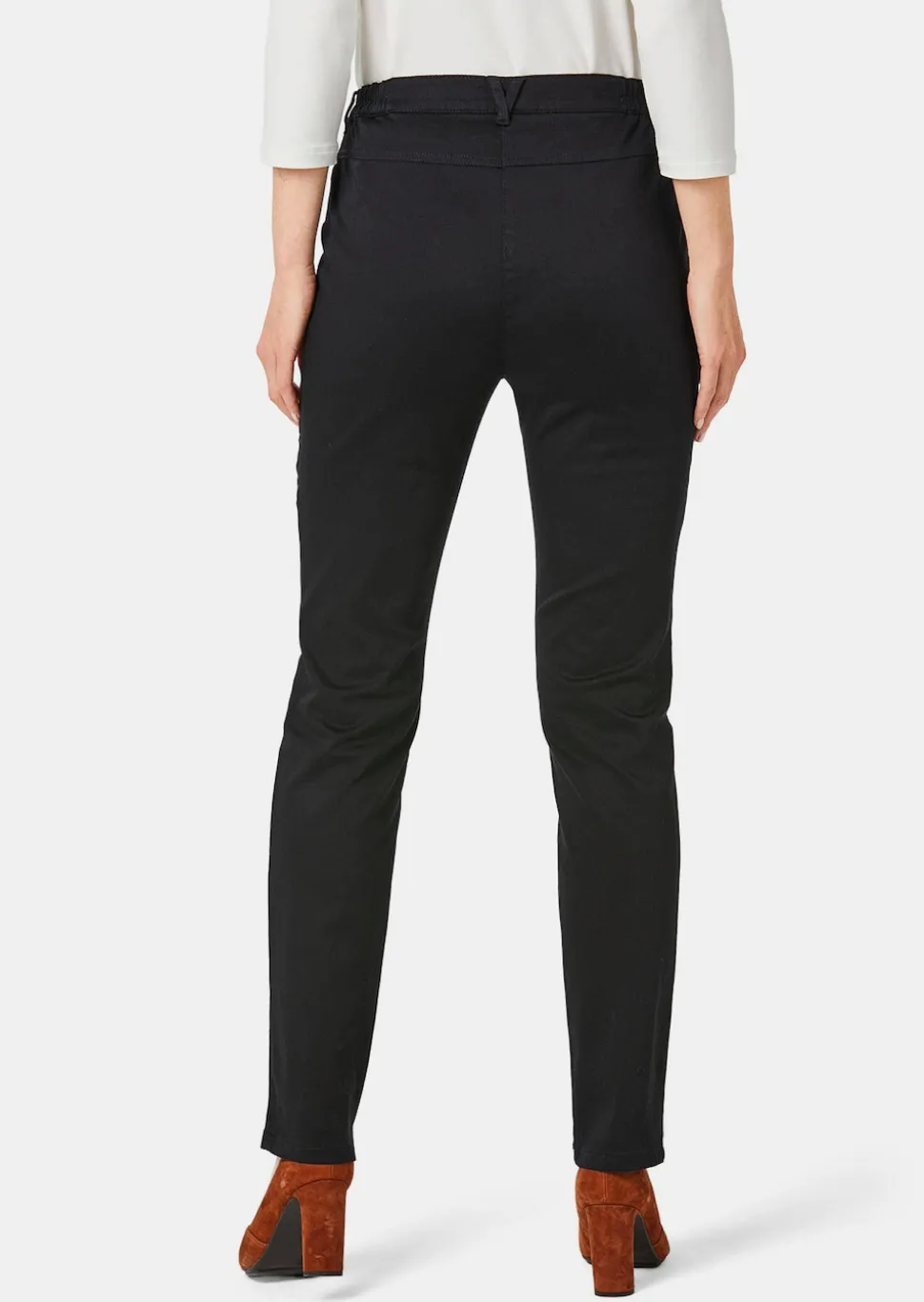 Pantalon en coton satiné LOUISA