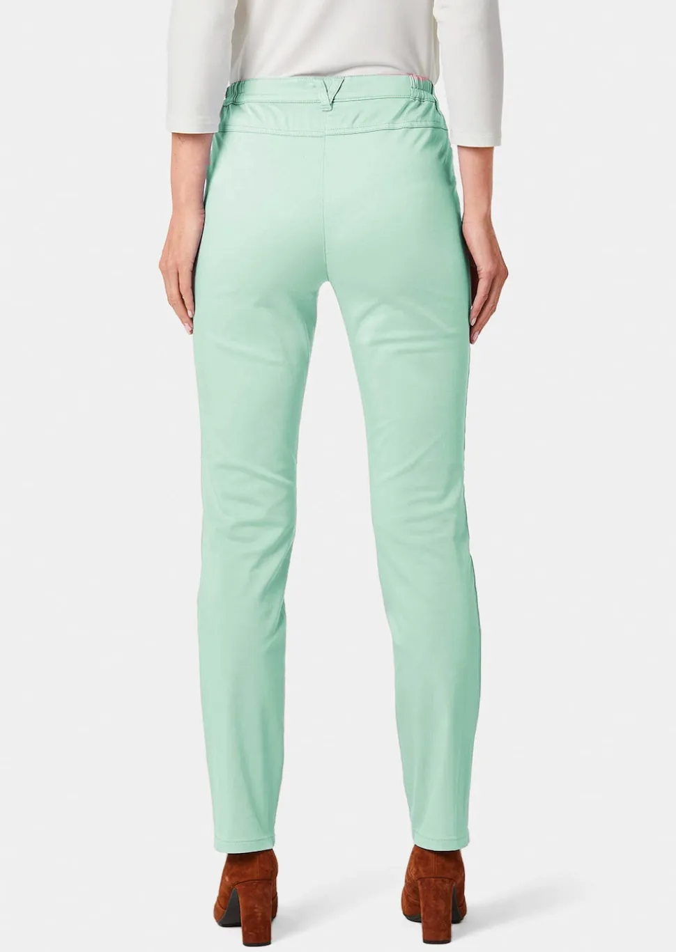 Pantalon en coton satiné LOUISA COMFORT+