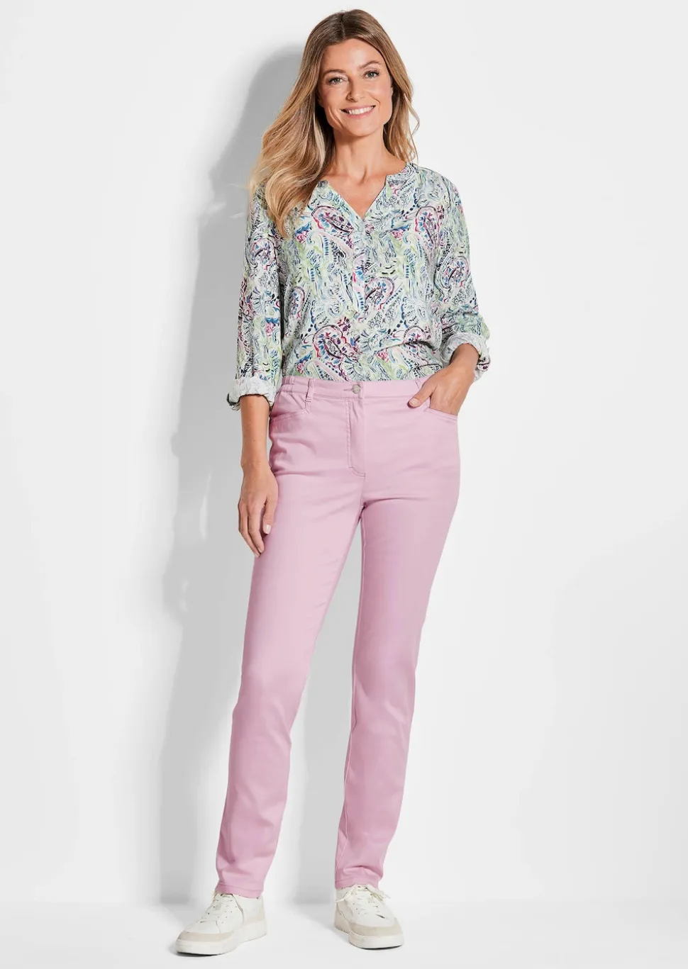 Pantalon en coton satiné LOUISA COMFORT+