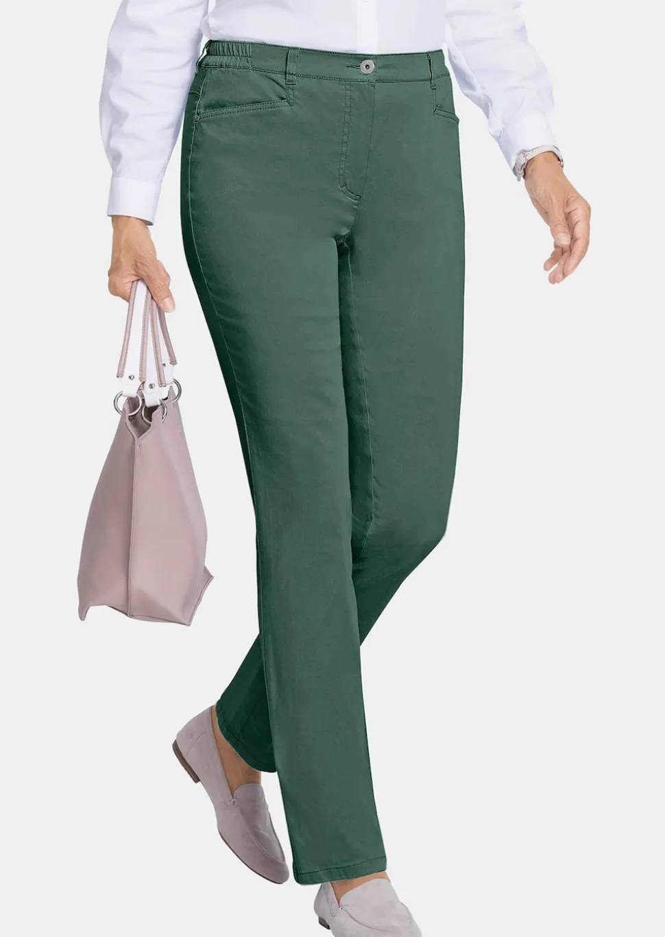 Pantalon en coton satiné LOUISA COMFORT+