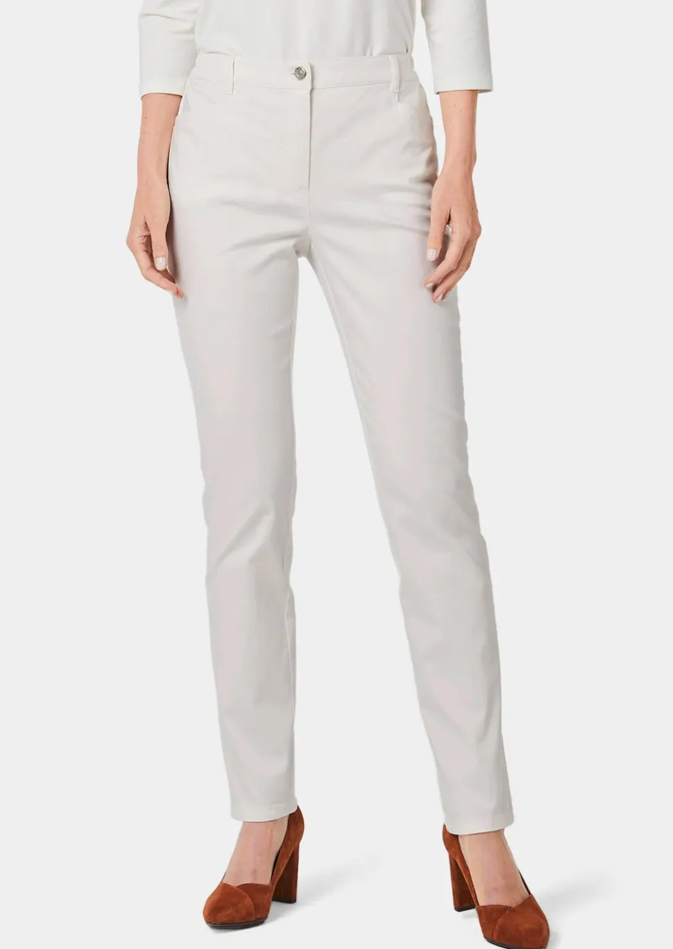 Pantalon en coton satiné LOUISA