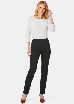 Pantalon en coton satiné LOUISA COMFORT+