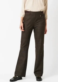 Pantalon en jersey « Alice New Flared » à carreaux