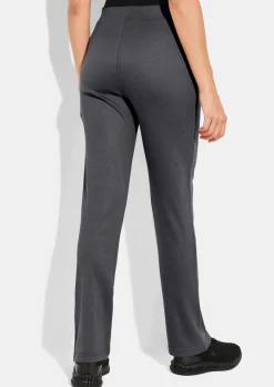 Pantalon en jersey aspect maille