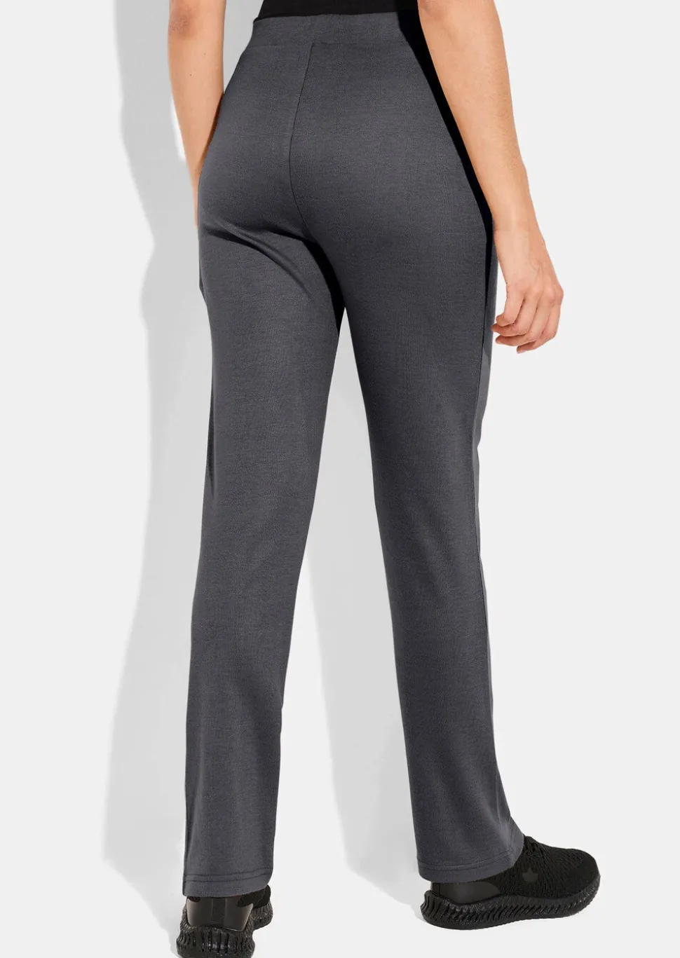Pantalon en jersey aspect maille