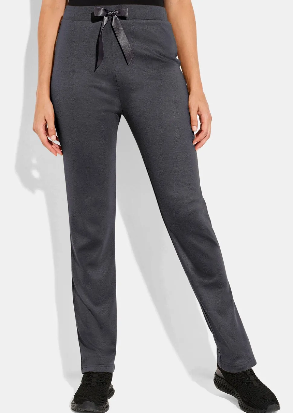 Pantalon en jersey aspect maille