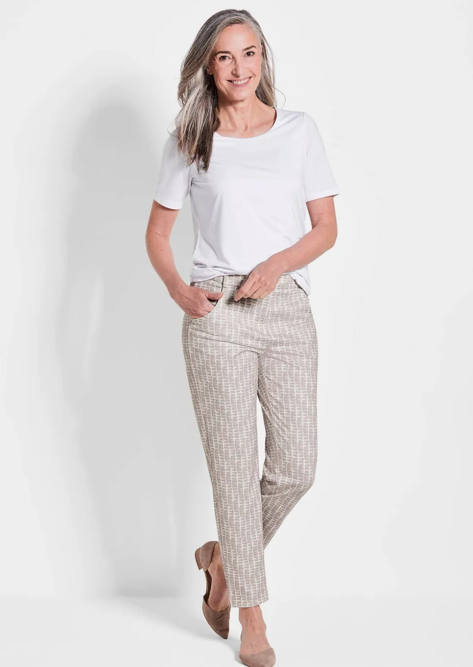 Pantalon en jersey BELLA avec motif