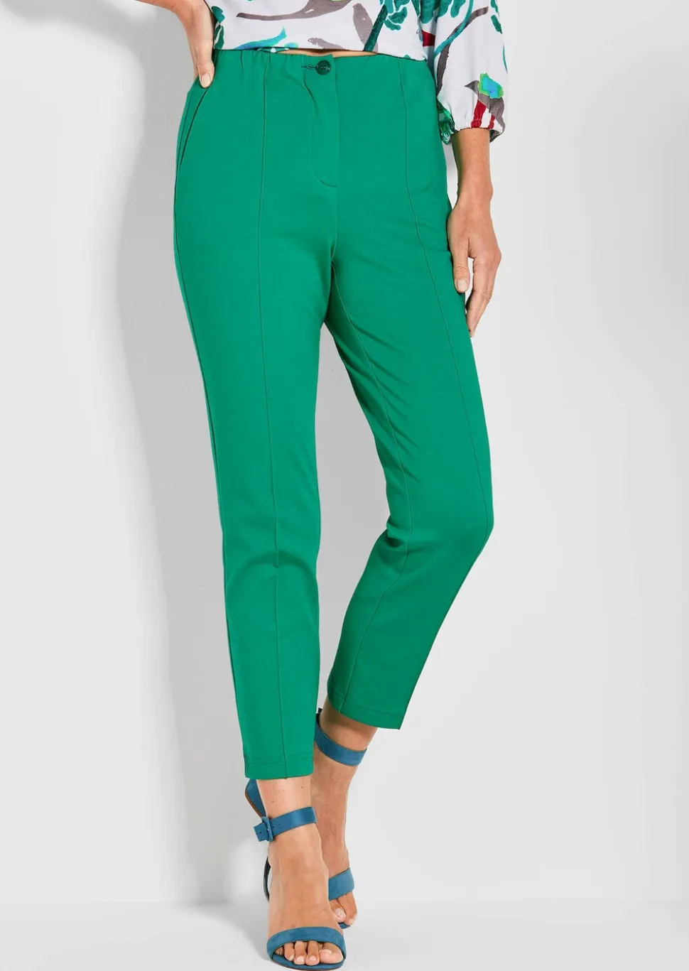 Pantalon en jersey LOUISA avec taille élastique