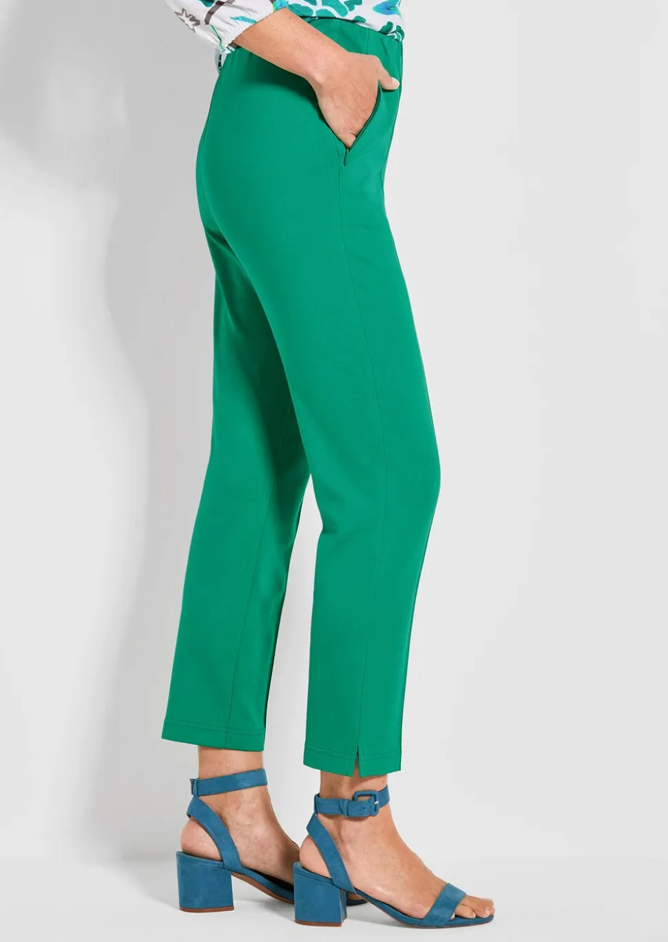 Pantalon en jersey LOUISA avec taille élastique
