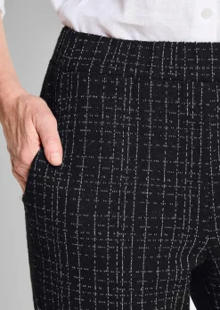 Pantalon en jersey VERA, aspect tweed