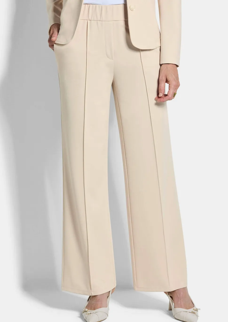 Pantalon en jersey VERA avec nervures