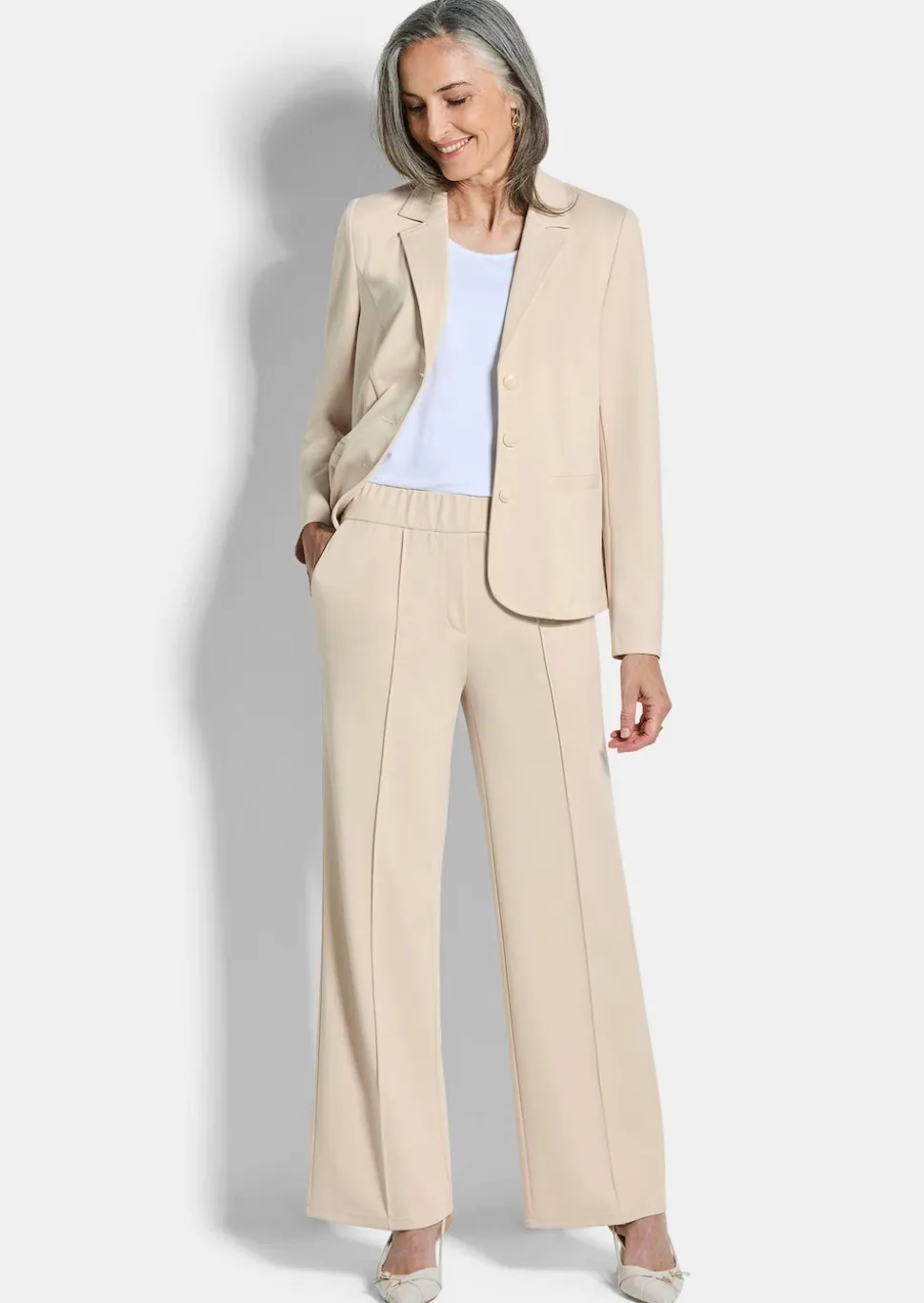 Pantalon en jersey VERA avec nervures