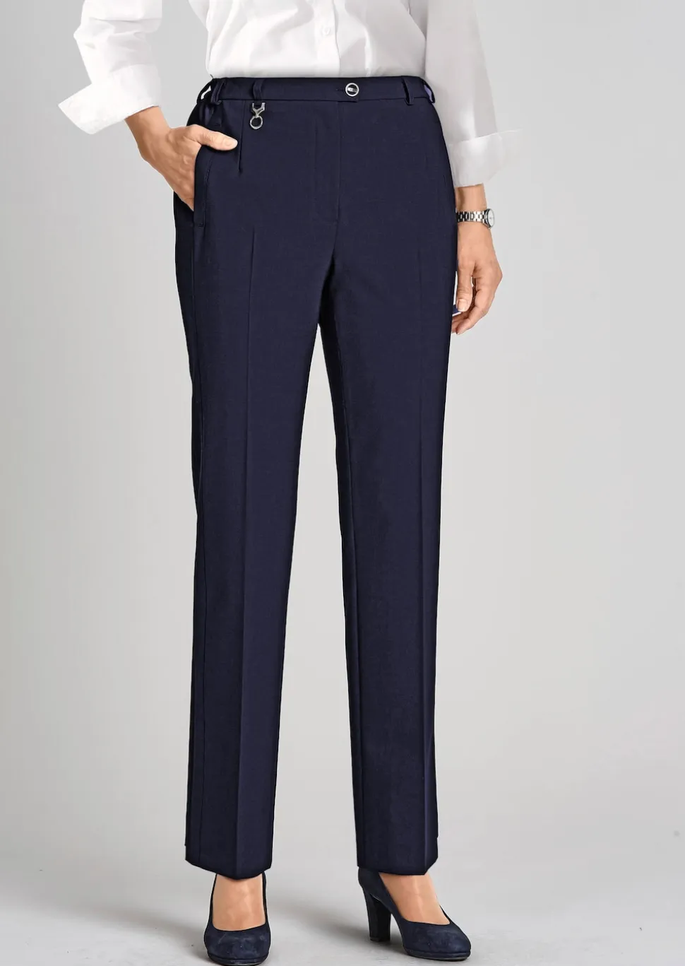 Pantalon en laine vierge Trevira CARLA COMFORT+