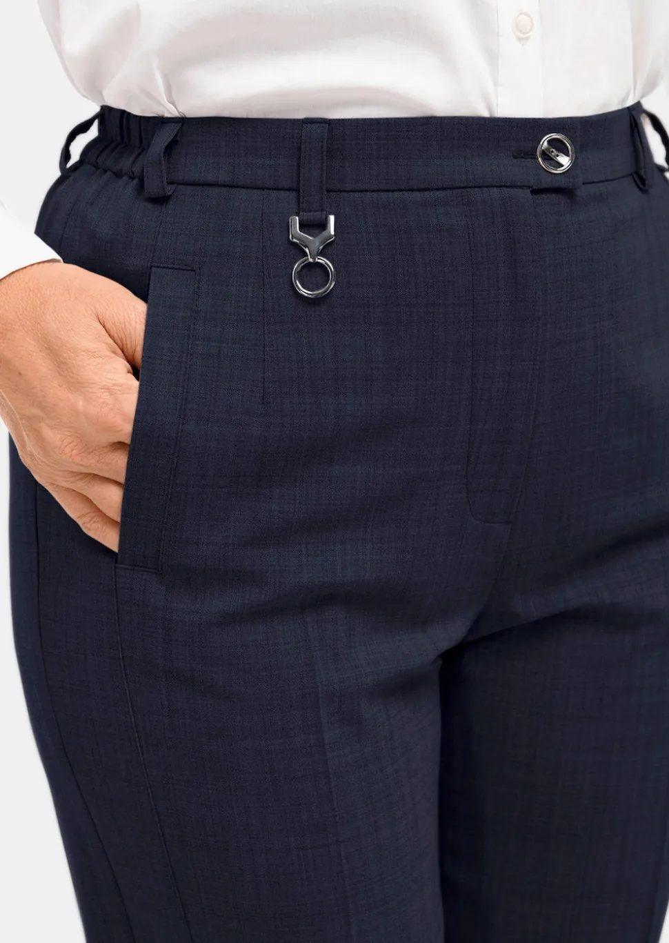 Pantalon en laine vierge Trevira CARLA COMFORT+