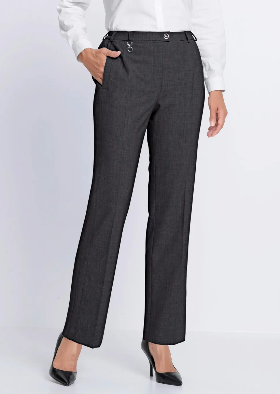 Pantalon en laine vierge Trevira CARLA COMFORT+