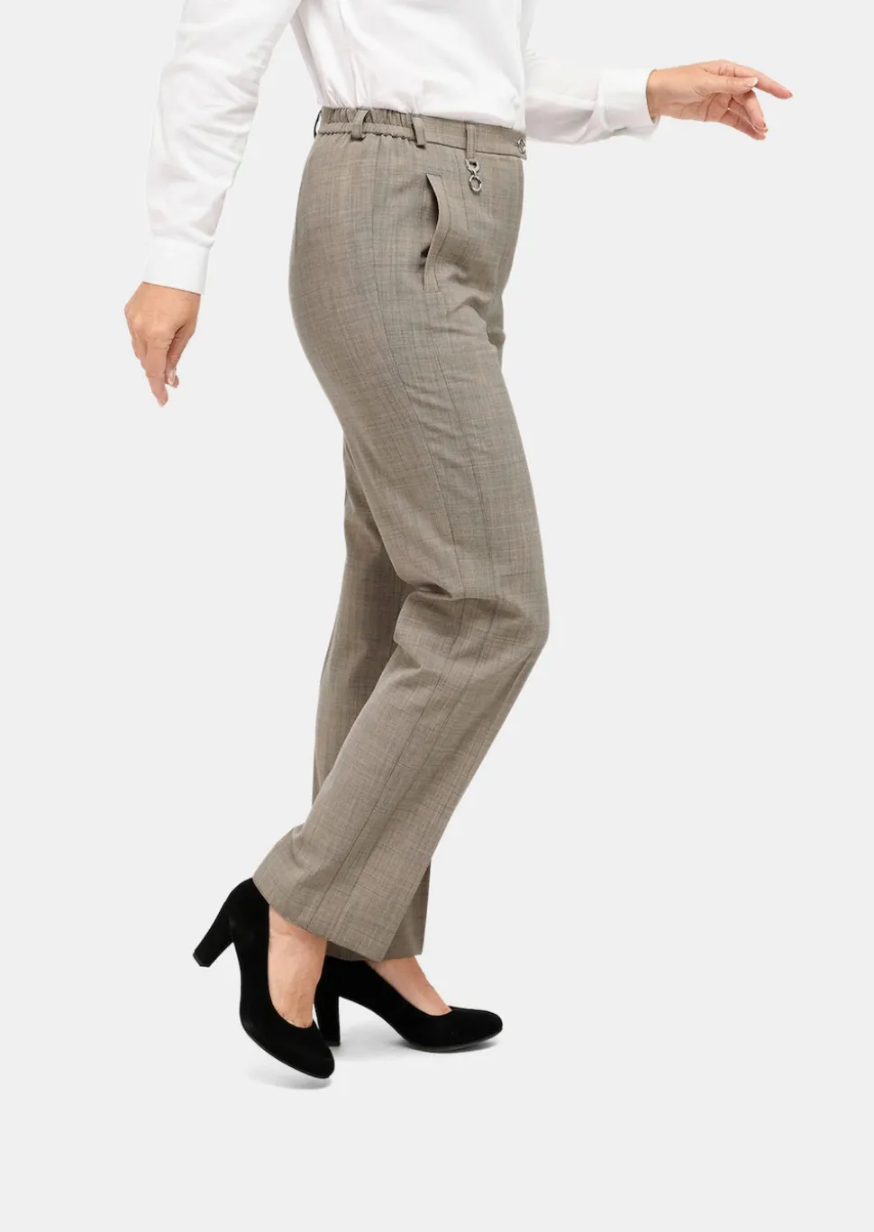 Pantalon en laine vierge Trevira CARLA COMFORT+