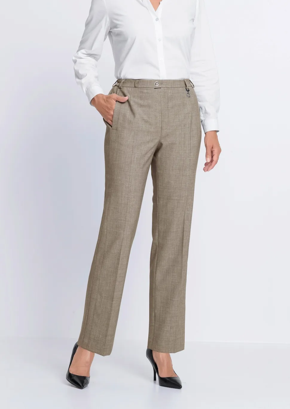 Pantalon en laine vierge Trevira CARLA COMFORT+