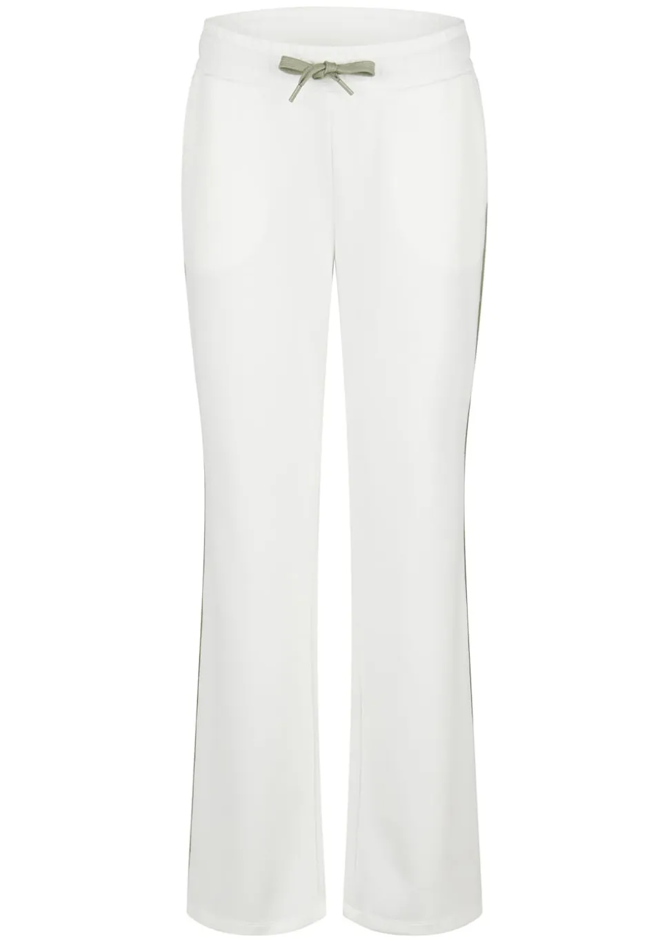 Pantalon en sweat avec passepoil contrastant sur le côté