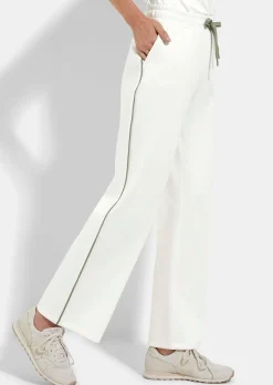 Pantalon en sweat avec passepoil contrastant sur le côté