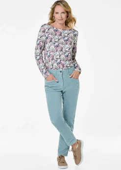 Pantalon en velours aspect sport