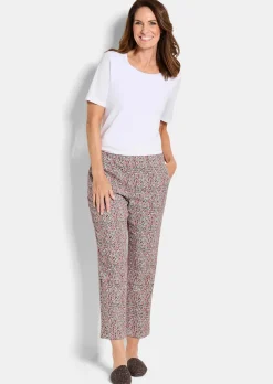 Pantalon extensible à motif