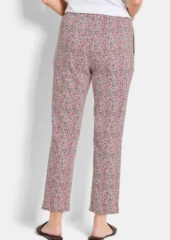 Pantalon extensible à motif