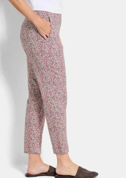 Pantalon extensible à motif