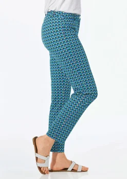 Pantalon imprimé LOUISA avec imprimé minimaliste