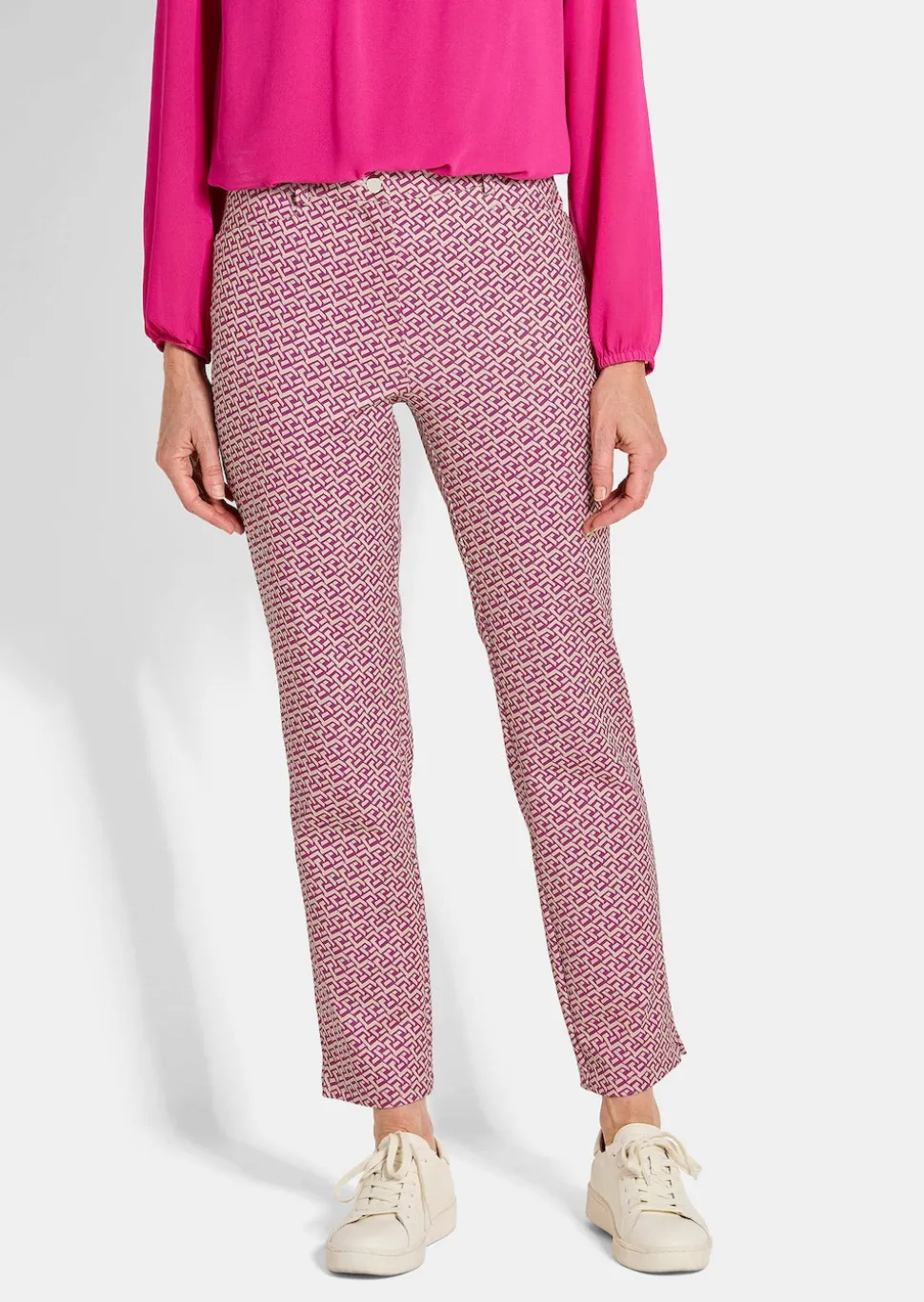 Pantalon imprimé LOUISA en matière scuba