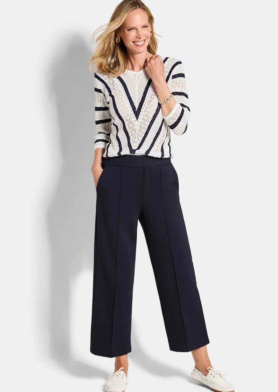 Pantalon imprimé VERA en jersey de viscose