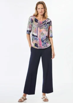 Pantalon imprimé VERA en jersey de viscose