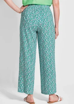 Pantalon imprimé VERA à jambes amples
