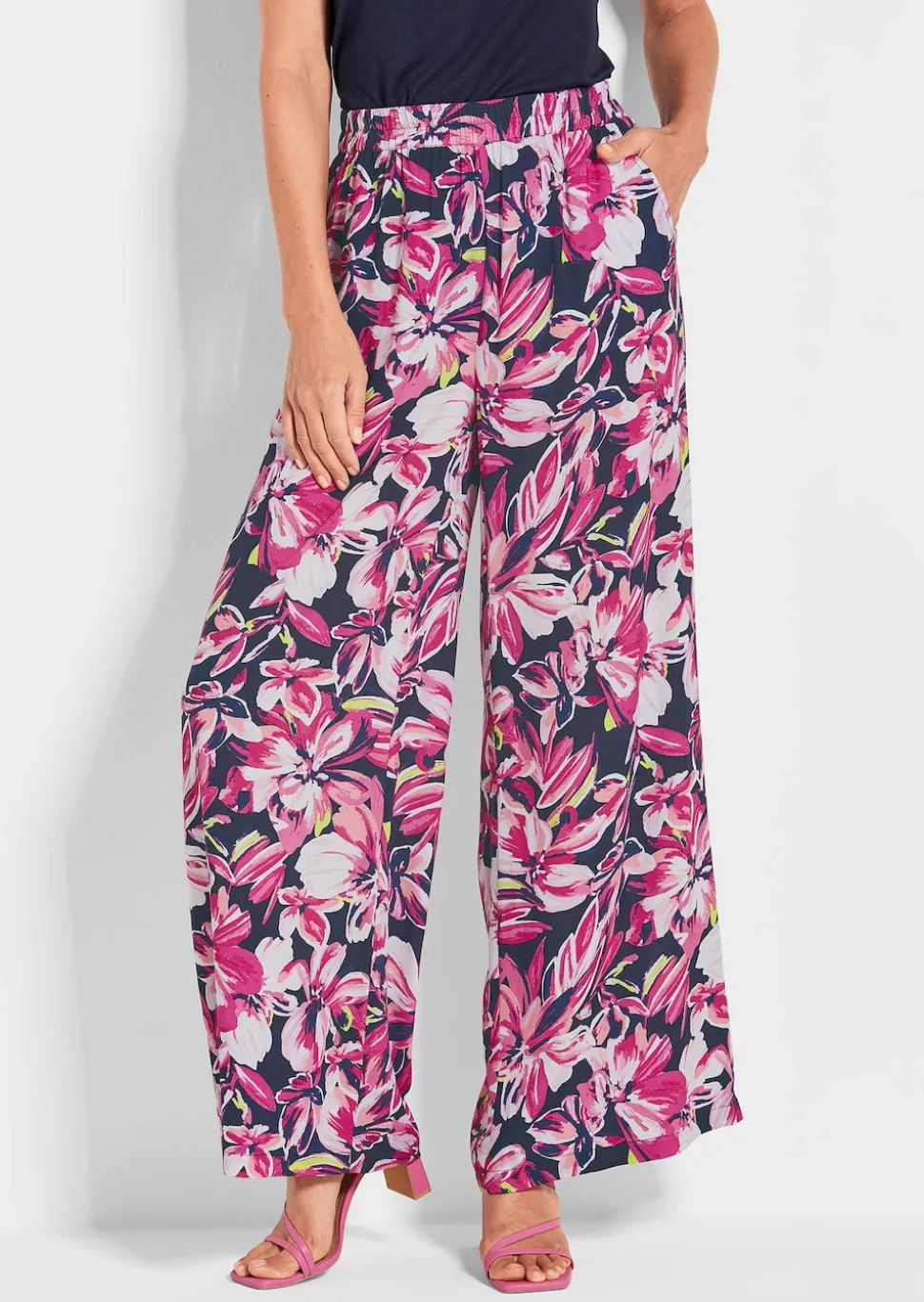 Pantalon imprimé VERA à motif floral