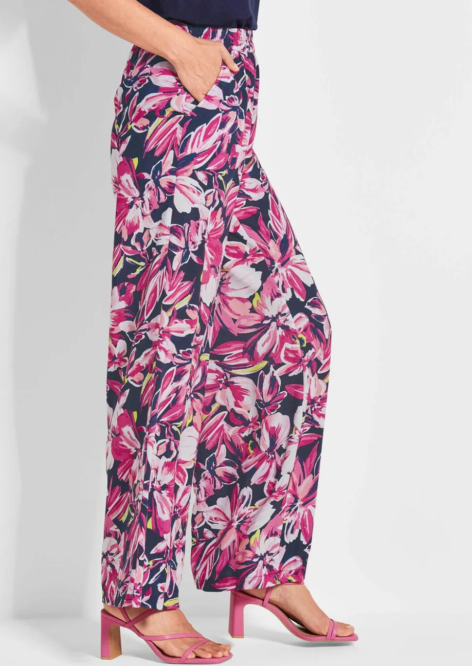 Pantalon imprimé VERA à motif floral