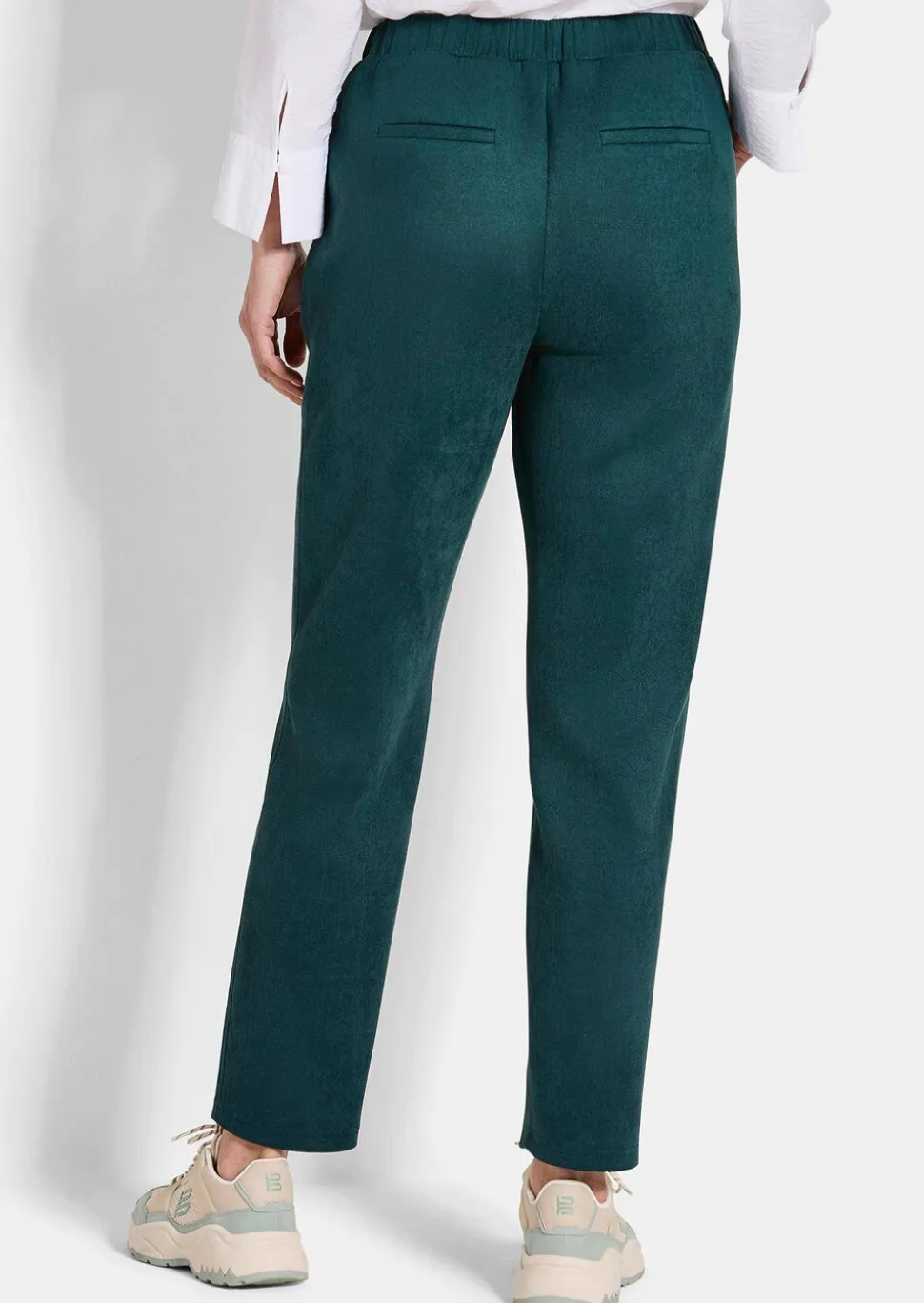 Pantalon LOUISA aspect velours de cuir