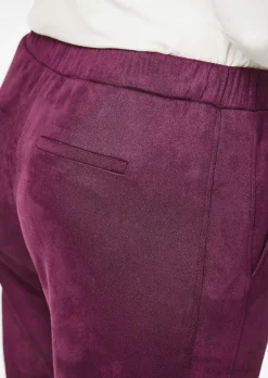 Pantalon LOUISA aspect velours de cuir