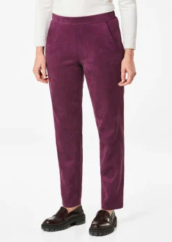 Pantalon LOUISA aspect velours de cuir