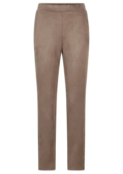 Pantalon LOUISA aspect velours de cuir
