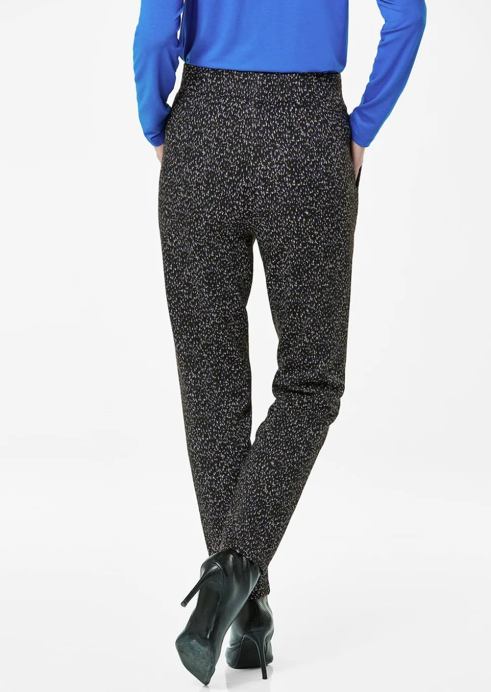Pantalon LOUISA avec motif jacquard