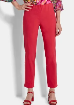 Pantalon 7/8 LOUISA en bengaline, avec taille élastique