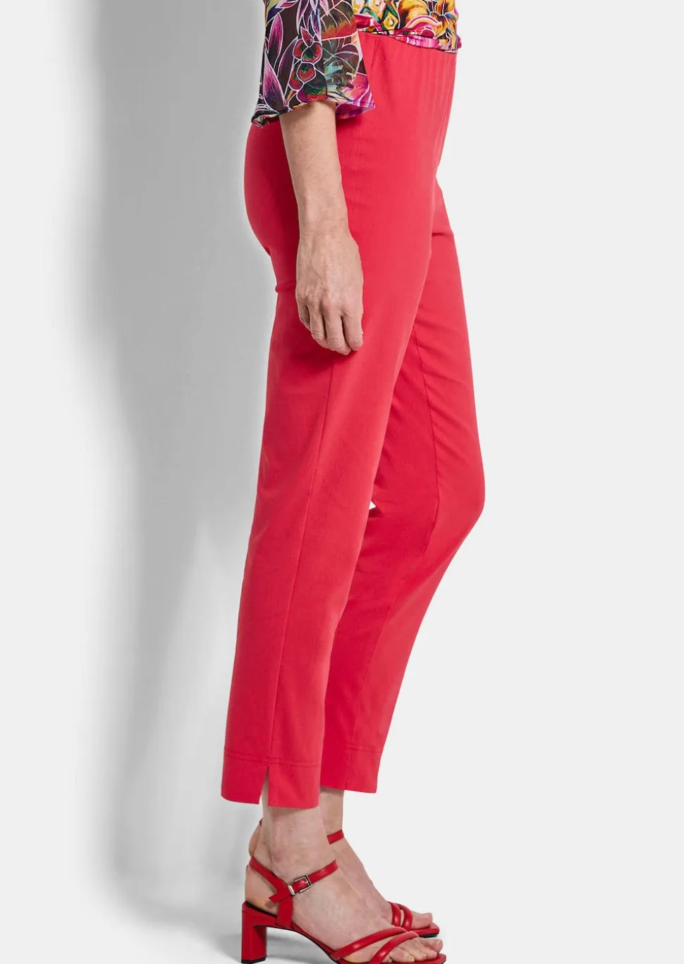 Pantalon 7/8 LOUISA en bengaline, avec taille élastique