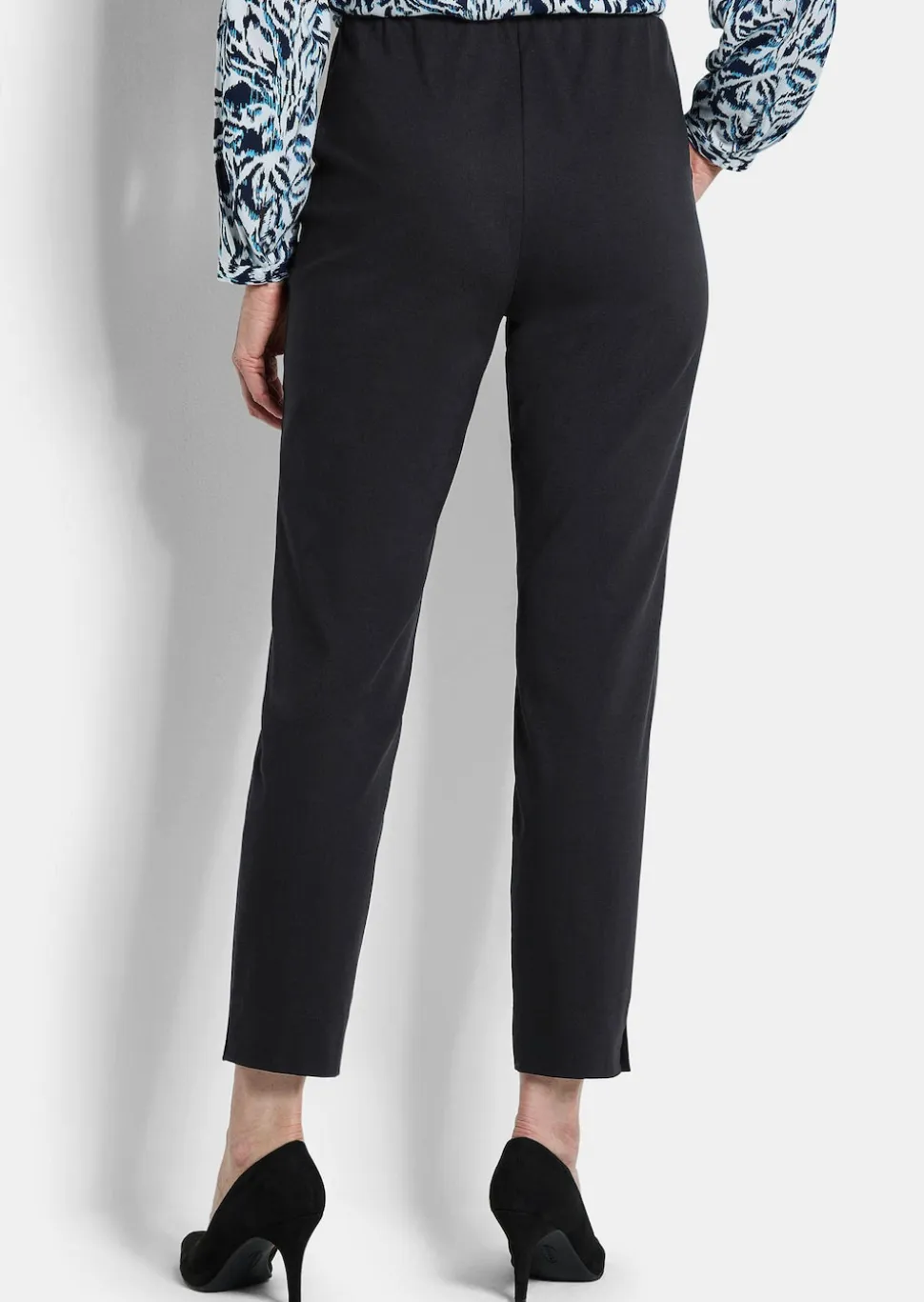 Pantalon 7/8 LOUISA en bengaline, avec taille élastique