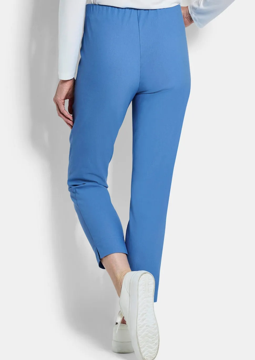 Pantalon 7/8 LOUISA en bengaline, avec taille élastique