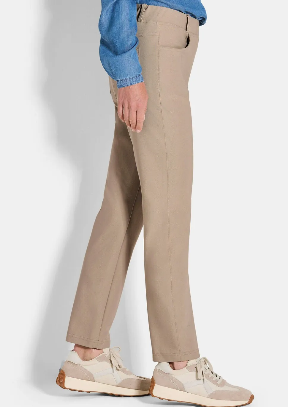 Pantalon LOUISA en tissu sergé