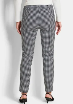 Pantalon LOUISA à motif Vichy en Seersucker
