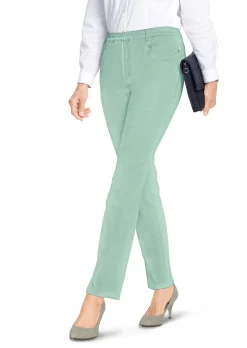 Pantalon LOUISA à taille élastique en coton satiné