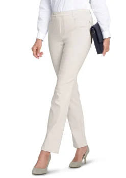 Pantalon LOUISA à taille élastique en coton satiné