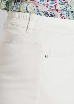 Pantalon LOUISA à taille élastique en coton satiné